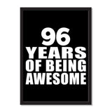 96 Years Of Being Awesome - Portrait Frame Photo Tile
