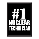 Number One #1 Nuclear Technician - Portrait Frame Photo Tile