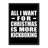 All I Want For Christmas Is More Kickboxing - Portrait Frame Photo Tile