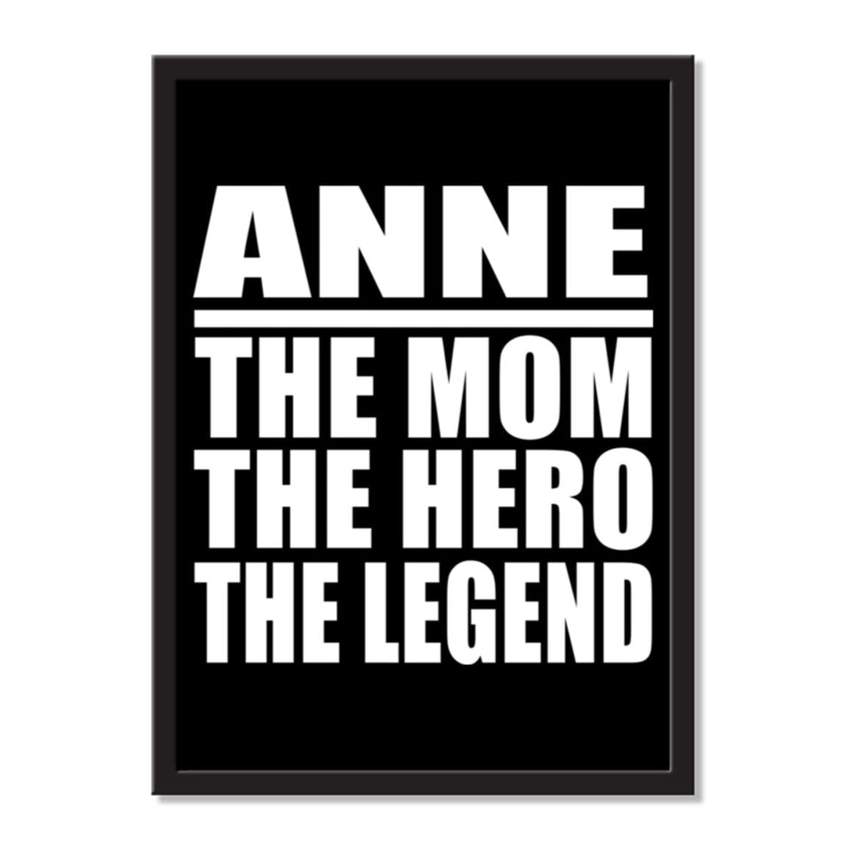Anne The Mom The Hero The Legend - Portrait Frame Photo Tile