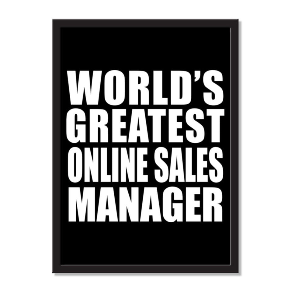 World's Greatest Online Sales Manager - Portrait Frame Photo Tile