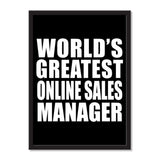 World's Greatest Online Sales Manager - Portrait Frame Photo Tile