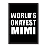World's Okayest Mimi - Portrait Frame Photo Tile