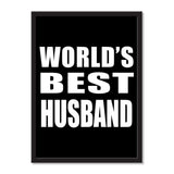 World's Best Husband - Portrait Frame Photo Tile