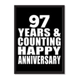 97 Years & Counting Happy Anniversary - Portrait Frame Photo Tile