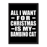 All I Want For Christmas Is My Bambino Cat - Portrait Frame Photo Tile