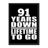 91 Years Down Lifetime To Go - Portrait Frame Photo Tile
