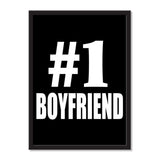 Number One #1 Boyfriend - Portrait Frame Photo Tile