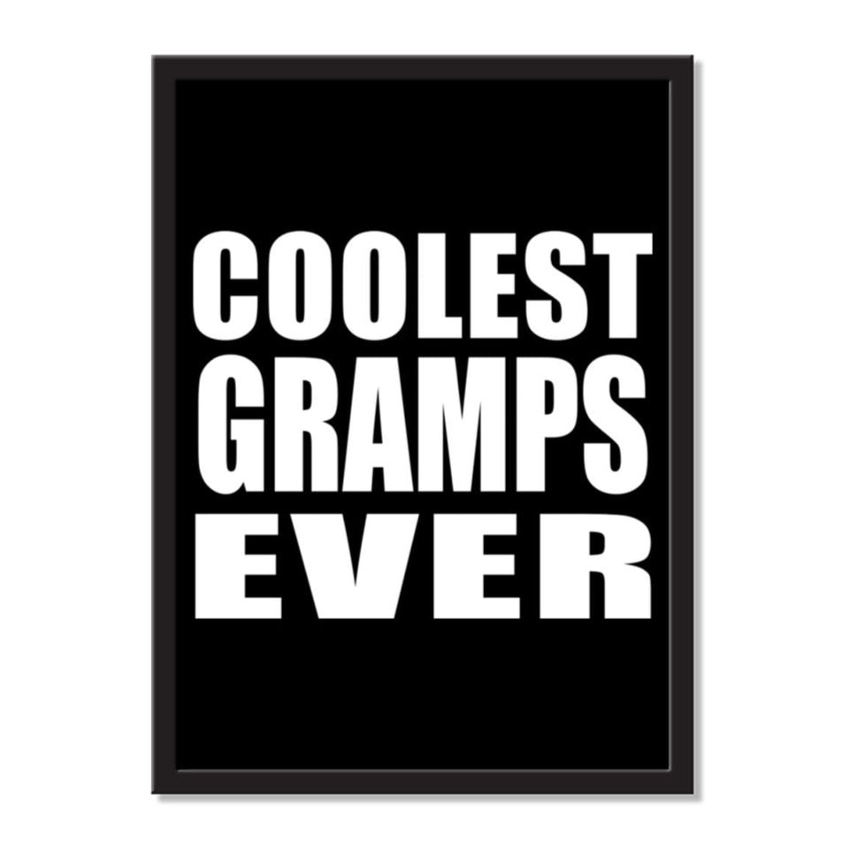 Coolest Gramps Ever - Portrait Frame Photo Tile
