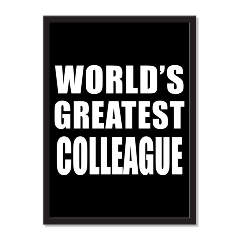 World's Greatest Colleague - Portrait Frame Photo Tile