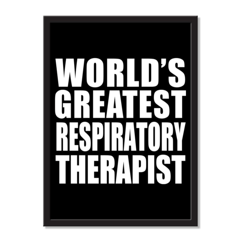 World's Greatest Respiratory Therapist - Portrait Frame Photo Tile