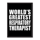 World's Greatest Respiratory Therapist - Portrait Frame Photo Tile