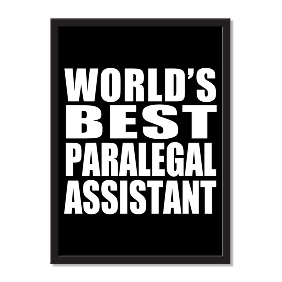 World's Best Paralegal Assistant - Portrait Frame Photo Tile