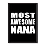 Most Awesome Nana - Portrait Frame Photo Tile