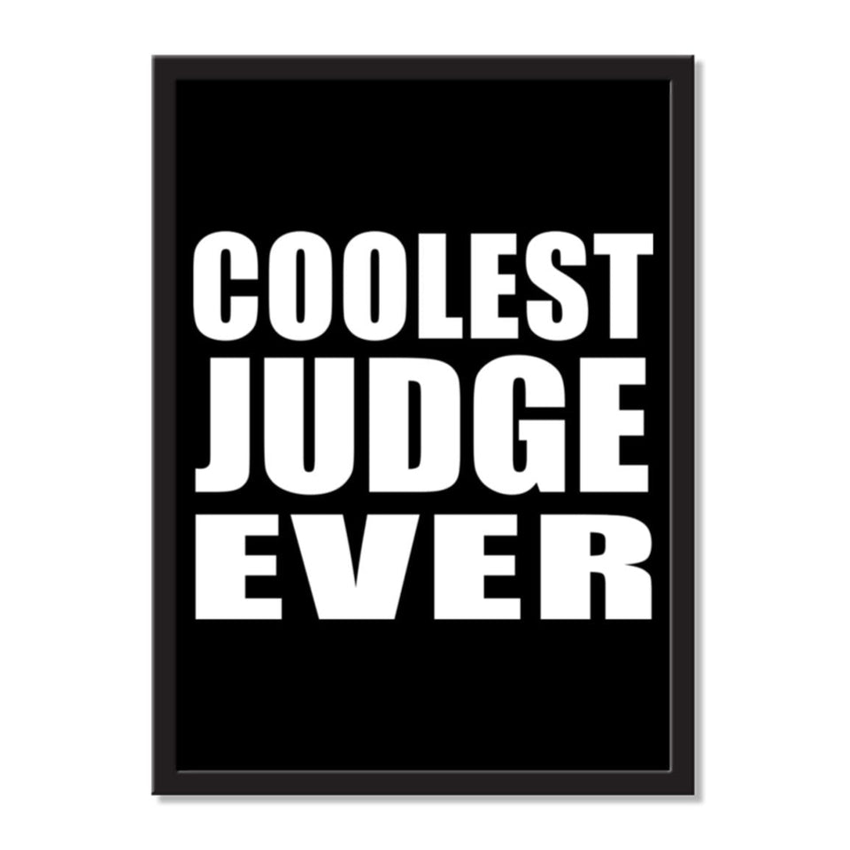 Coolest Judge Ever - Portrait Frame Photo Tile