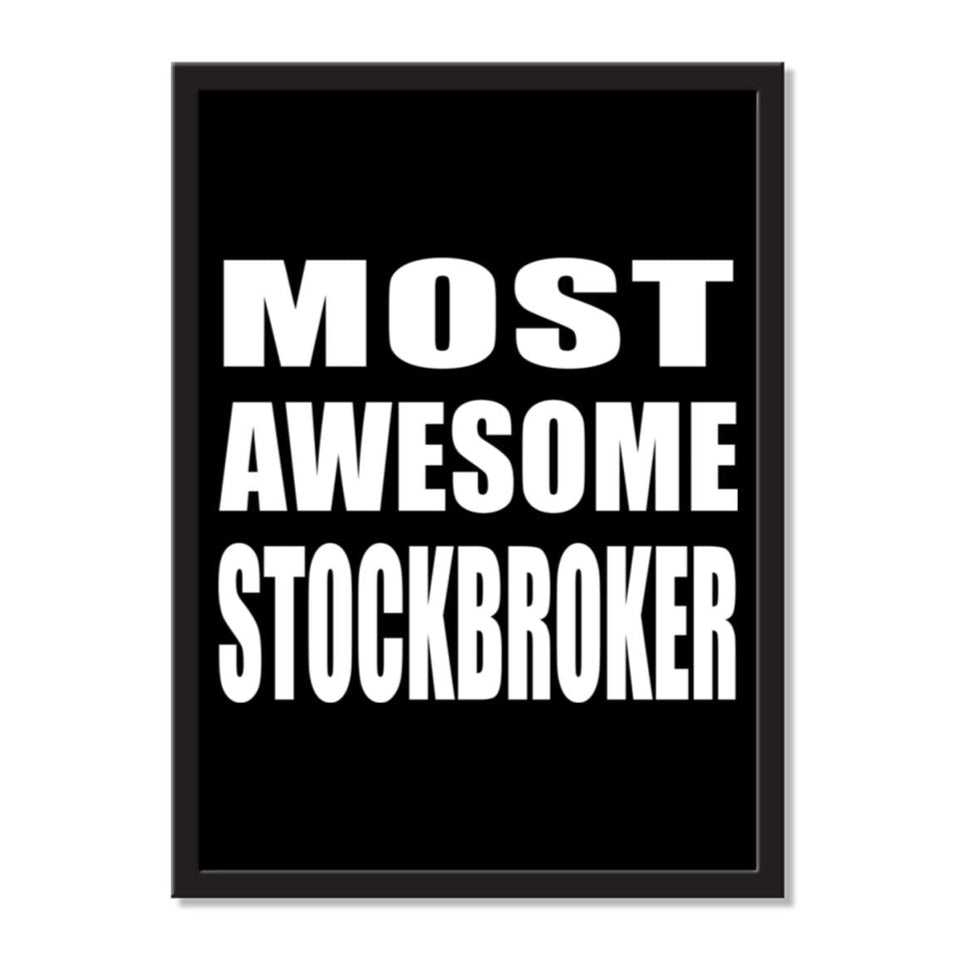Most Awesome Stockbroker - Portrait Frame Photo Tile