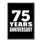 75 Years Anniversary - Portrait Frame Photo Tile