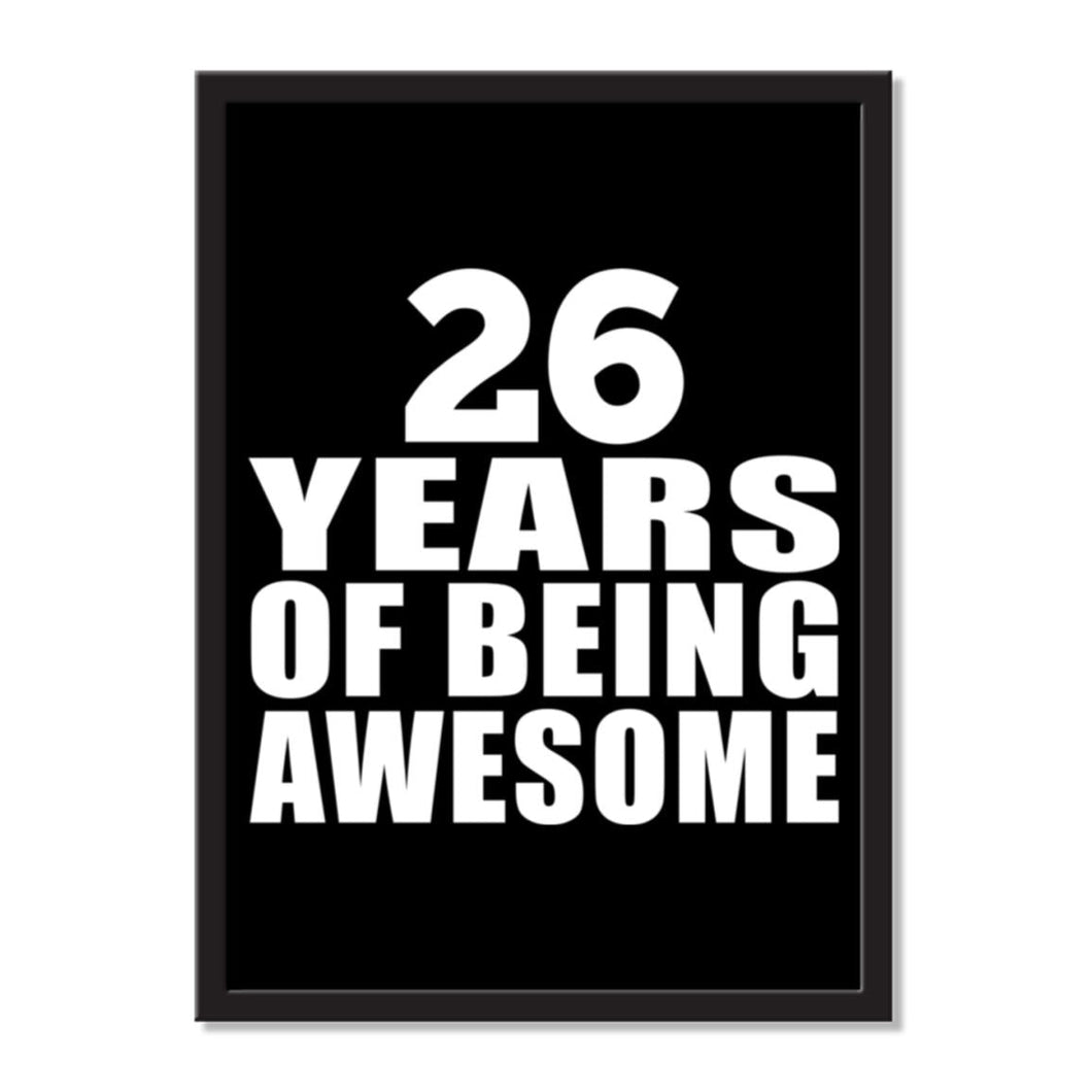 26 Years Of Being Awesome - Portrait Frame Photo Tile