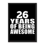 26 Years Of Being Awesome - Portrait Frame Photo Tile