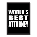 World's Best Attorney - Portrait Frame Photo Tile