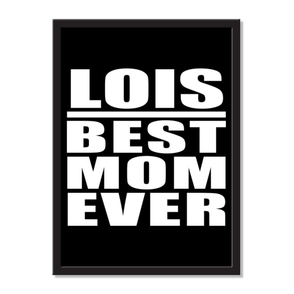 Lois Best Mom Ever - Portrait Frame Photo Tile