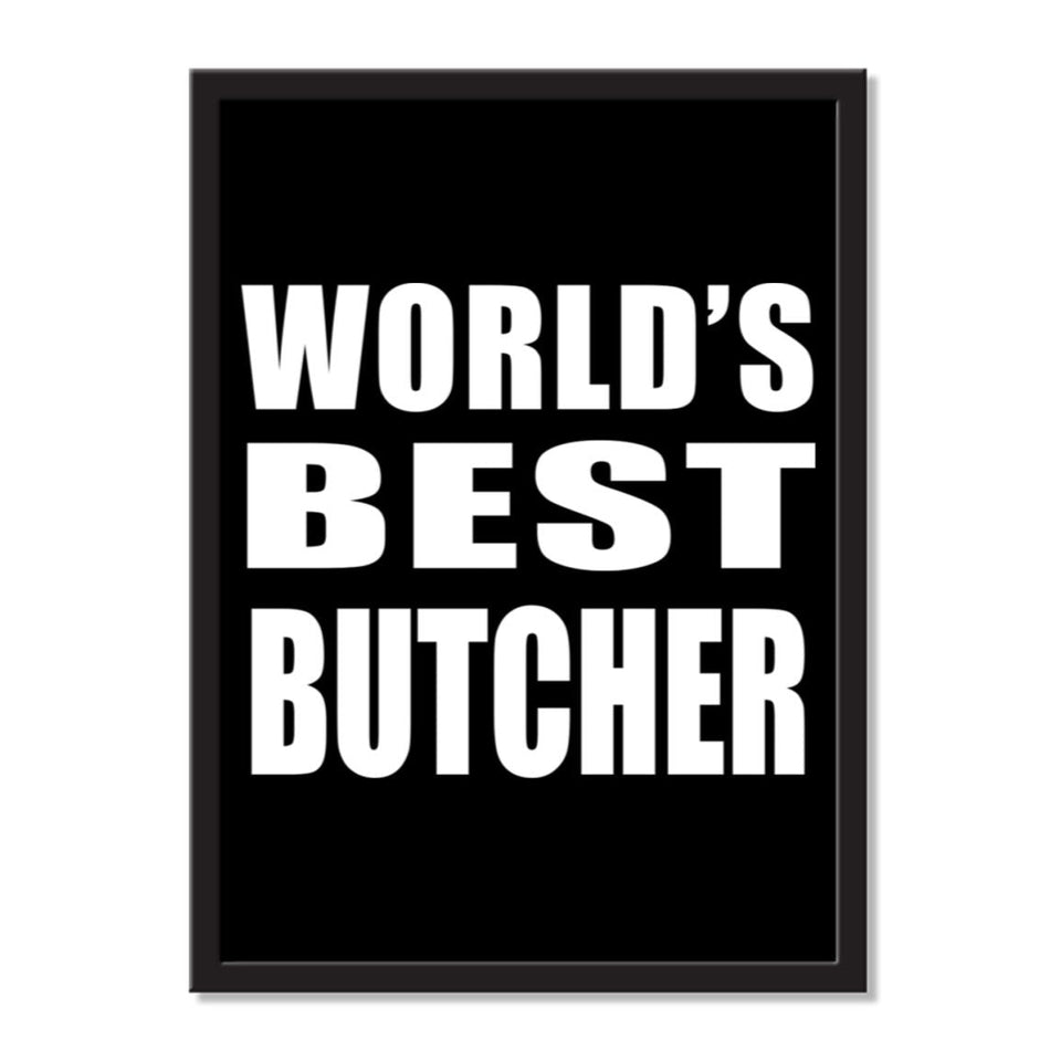 World's Best Butcher - Portrait Frame Photo Tile