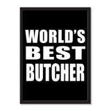World's Best Butcher - Portrait Frame Photo Tile