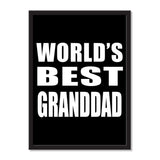 World's Best Granddad - Portrait Frame Photo Tile