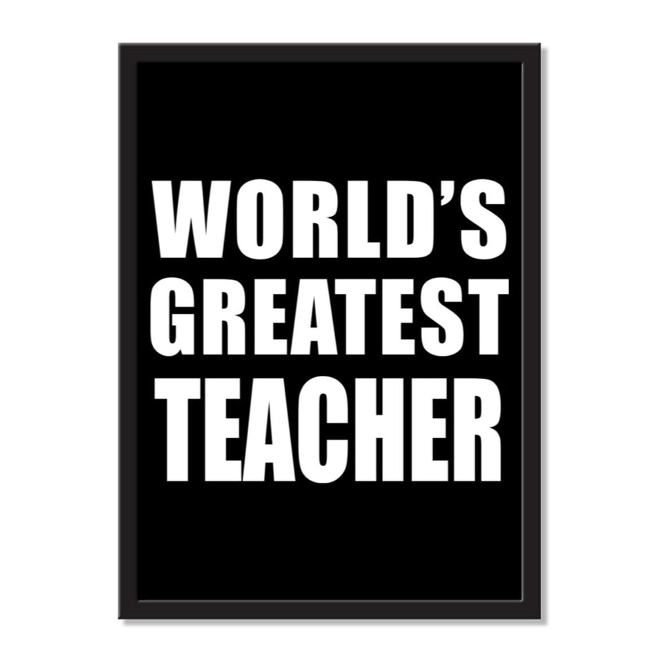 World's Greatest Teacher - Portrait Frame Photo Tile