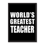 World's Greatest Teacher - Portrait Frame Photo Tile