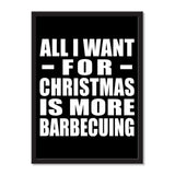 All I Want For Christmas Is More Barbecuing - Portrait Frame Photo Tile