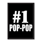 Number One #1 Pop-Pop - Portrait Frame Photo Tile