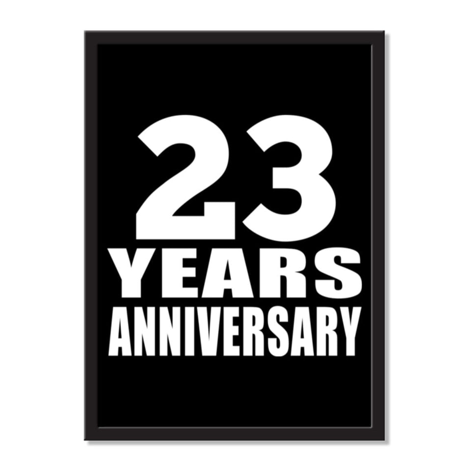 23 Years Anniversary - Portrait Frame Photo Tile
