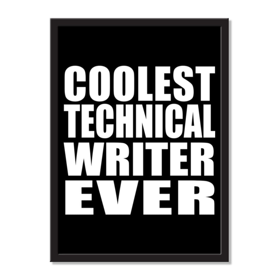 Coolest Technical Writer Ever - Portrait Frame Photo Tile