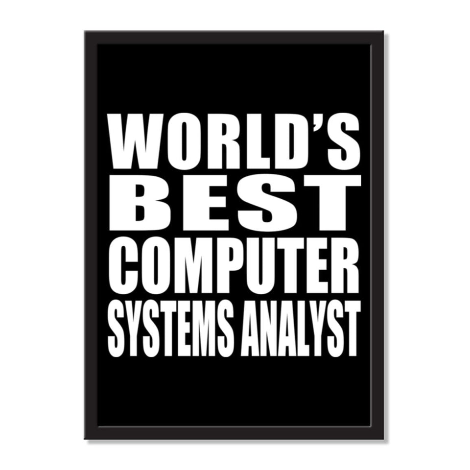 World's Best Computer Systems Analyst - Portrait Frame Photo Tile