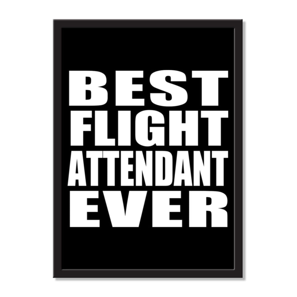 Best Flight Attendant Ever - Portrait Frame Photo Tile