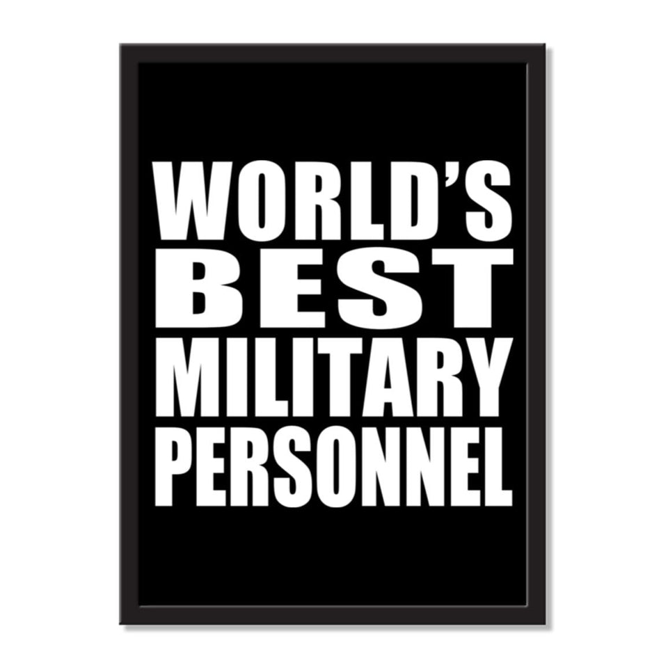 World's Best Military Personnel - Portrait Frame Photo Tile