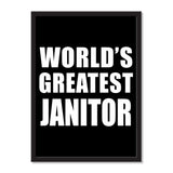 World's Greatest Janitor - Portrait Frame Photo Tile