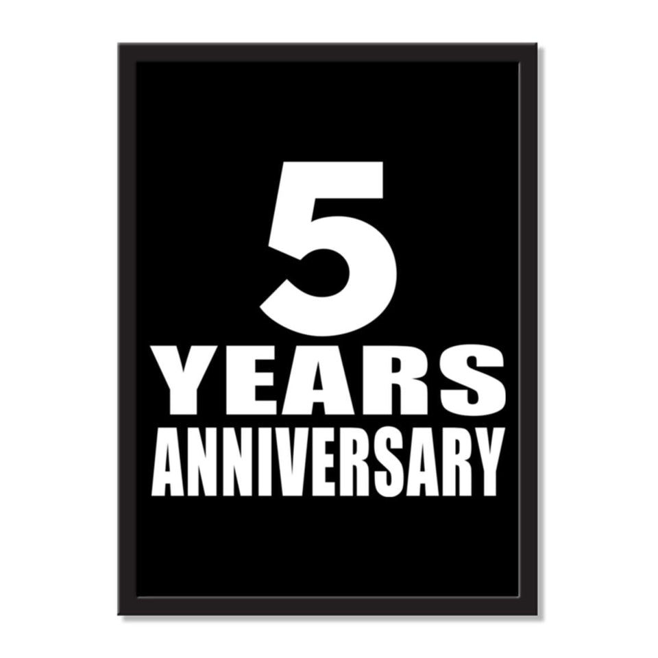 5 Years Anniversary - Portrait Frame Photo Tile