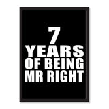 7 Years Of Being Mr Right - Portrait Frame Photo Tile