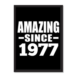 Amazing Since 1977 - Portrait Frame Photo Tile