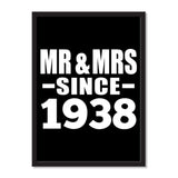 Mr & Mrs Since 1938 - Portrait Frame Photo Tile