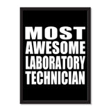 Most Awesome Laboratory Technician - Portrait Frame Photo Tile