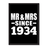 Mr & Mrs Since 1934 - Portrait Frame Photo Tile