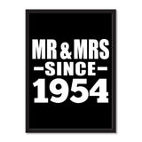 Mr & Mrs Since 1954 - Portrait Frame Photo Tile