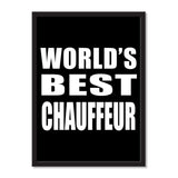 World's Best Chauffeur - Portrait Frame Photo Tile