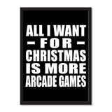 All I Want For Christmas Is More Arcade Games - Portrait Frame Photo Tile