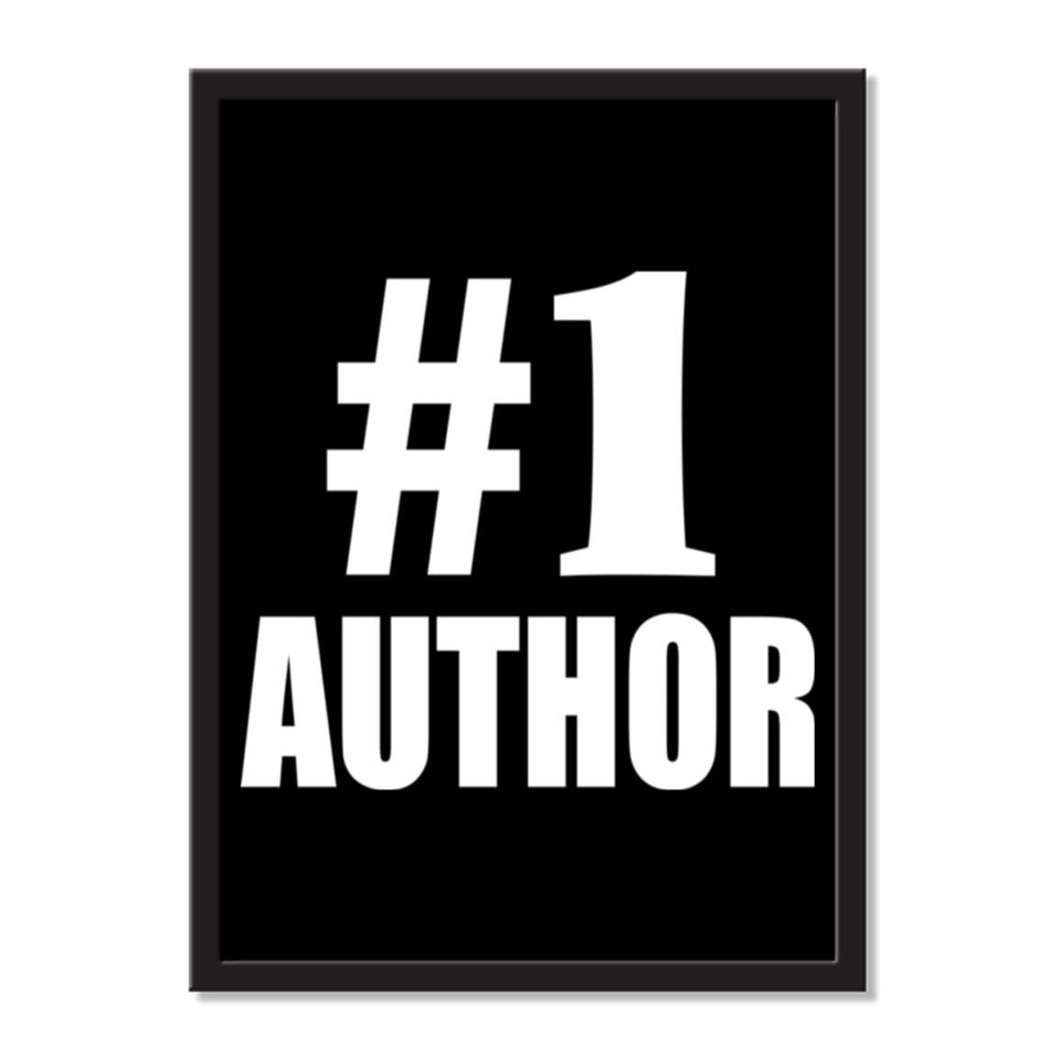 Number One #1 Author - Portrait Frame Photo Tile