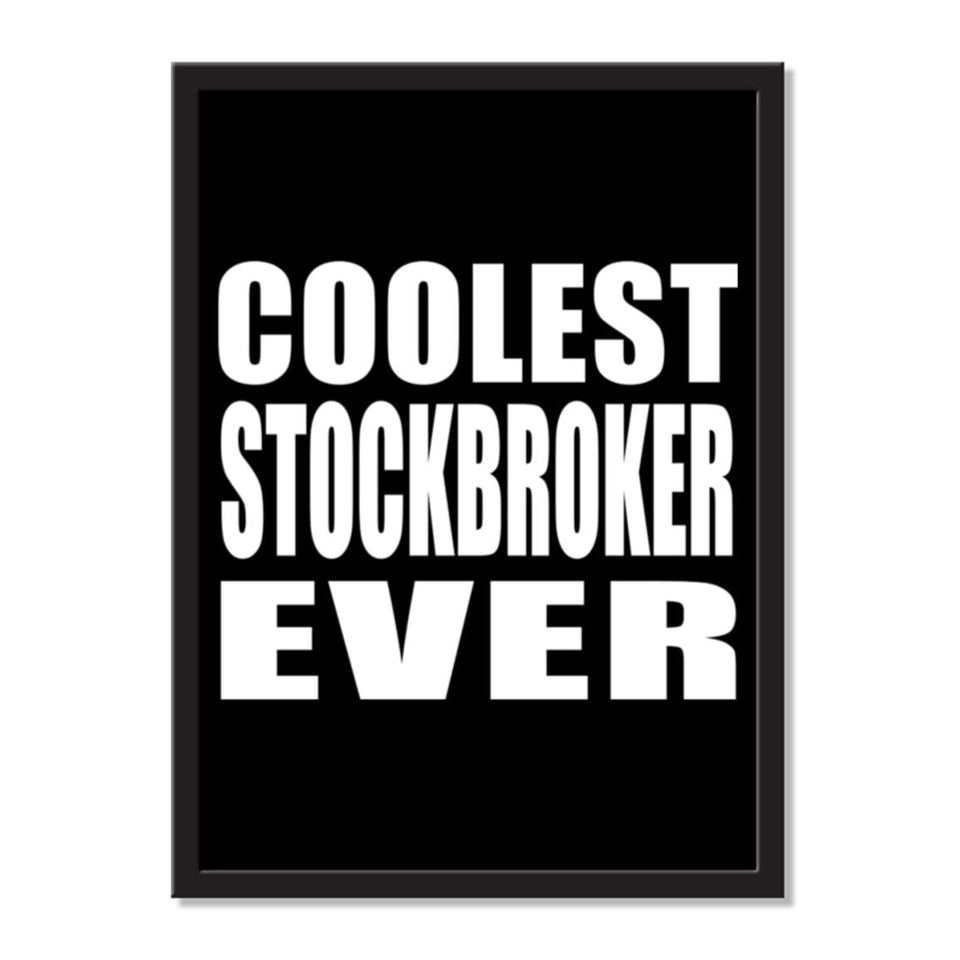 Coolest Stockbroker Ever - Portrait Frame Photo Tile