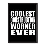 Coolest Construction Worker Ever - Portrait Frame Photo Tile